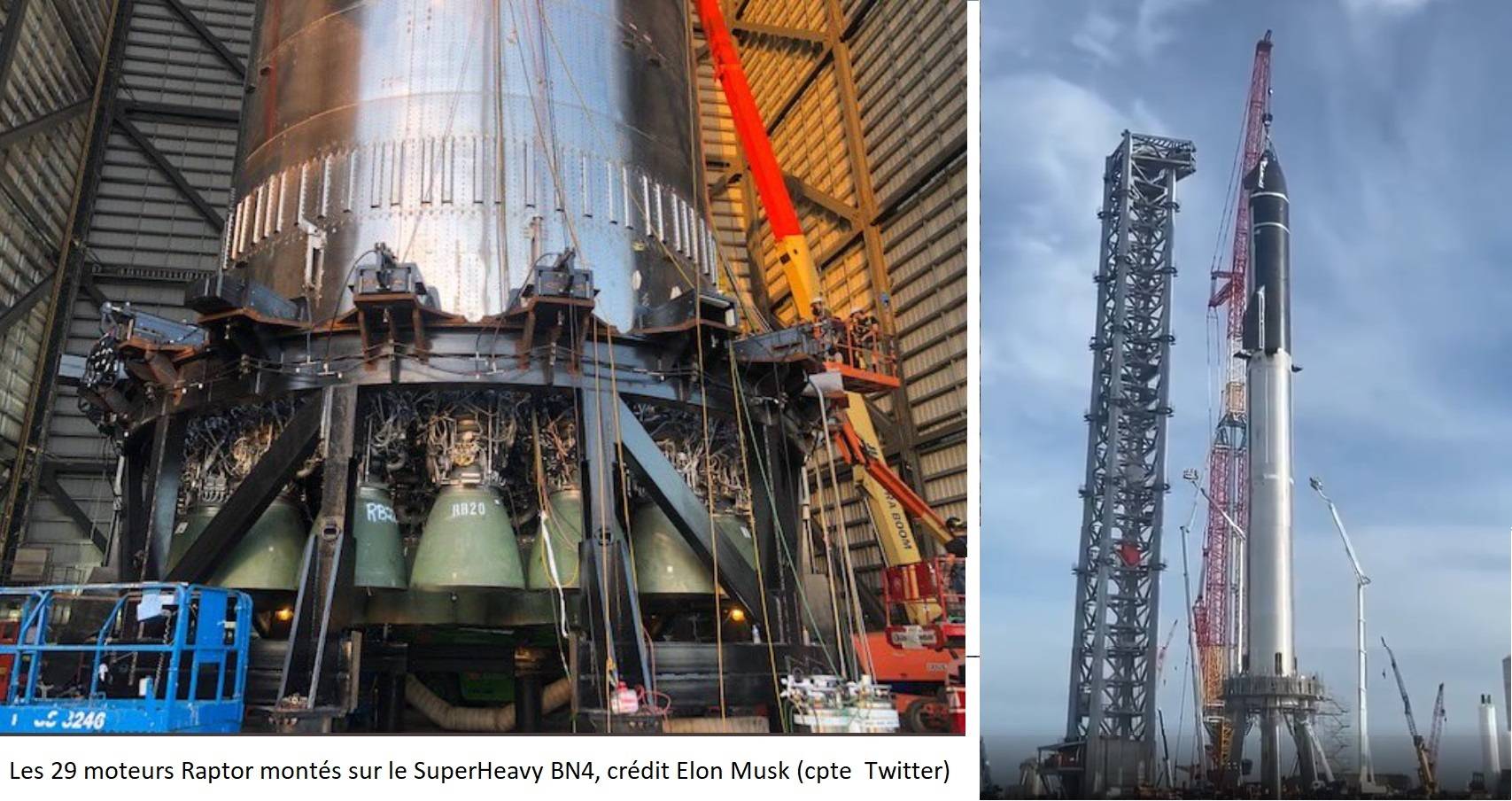 Starship 20 et une fusée Super Heavy reviennent sur la base de lancement le 16/8
